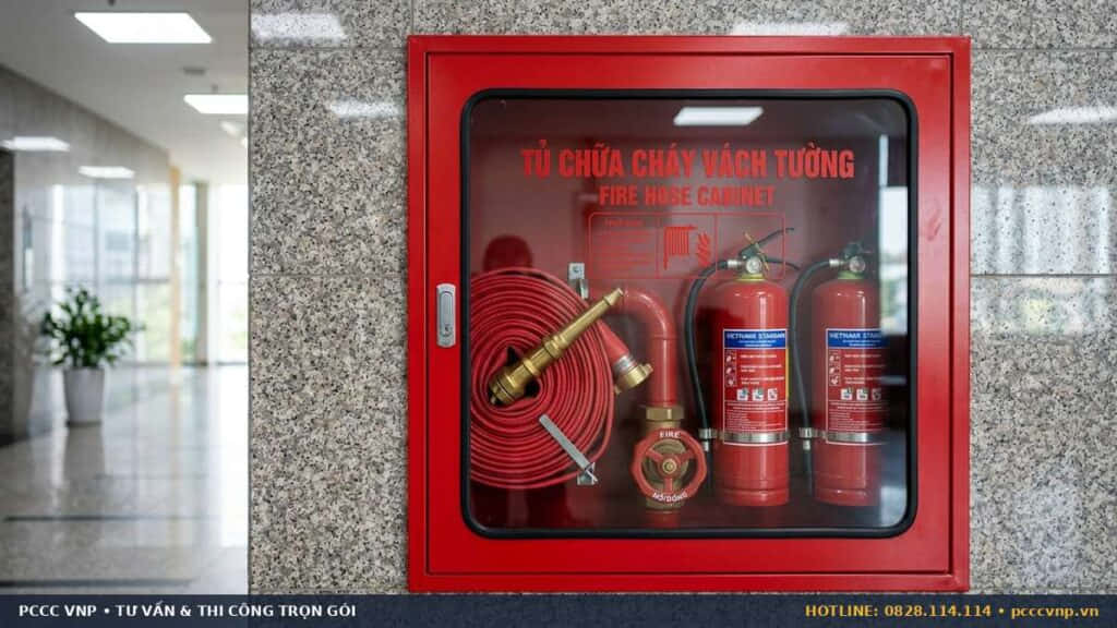 Thi công hệ thống họng nước chữa cháy trong và ngoài nhà