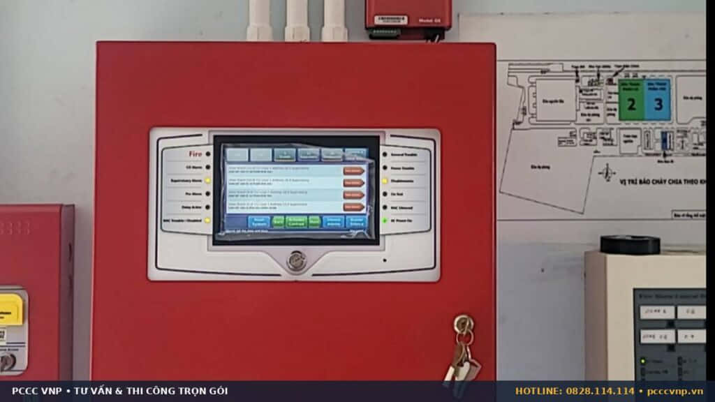 Tủ trung tâm kết nối thiết bị truyền tin báo cháy
