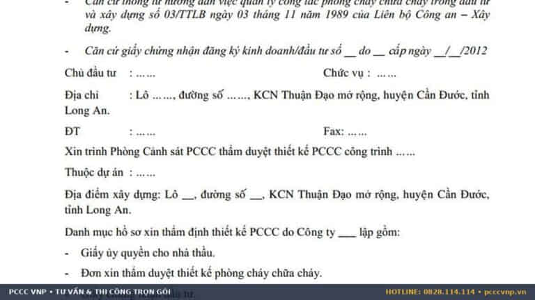 Khi nào công trình phải thẩm duyệt thiết kế PCCC