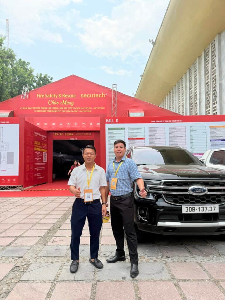 Đại diện VNP tham dự triển lãm Fire Safety and Rescue tại Việt Nam