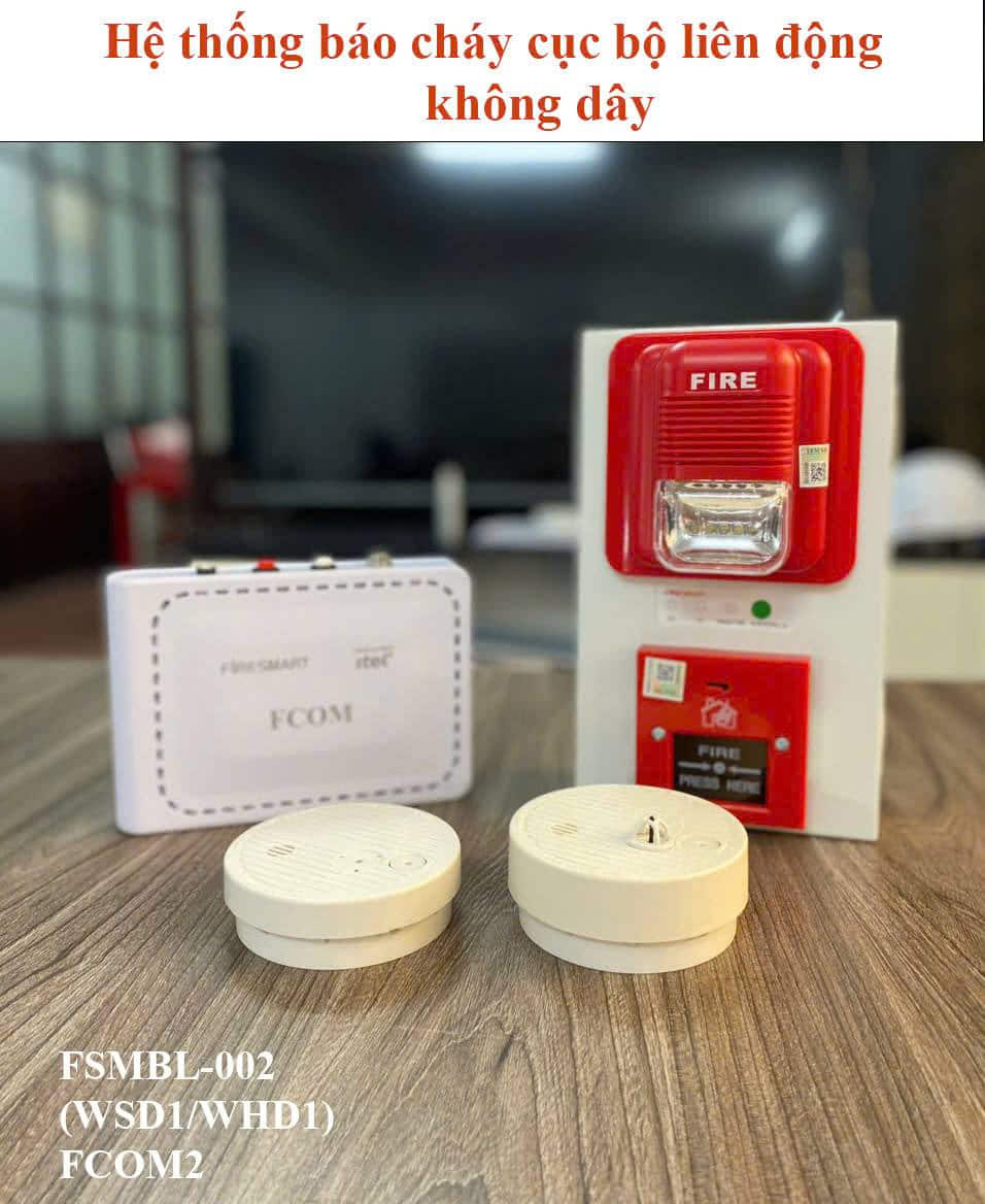 Thiết bị báo cháy cục bộ không dây dành cho nhà dưới 5 tầng Thiết bị báo cháy cục bộ không dây dành cho nhà dưới 5 tầng