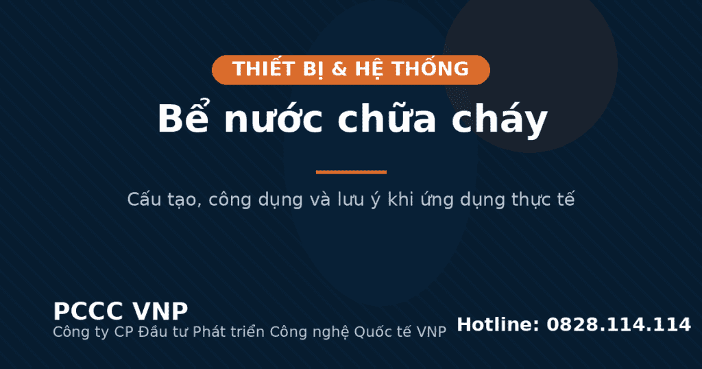 Bể nước chữa cháy