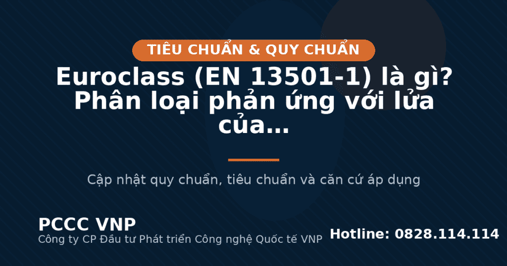 Euroclass (EN 13501-1) là gì? Phân loại phản ứng với lửa của vật liệu