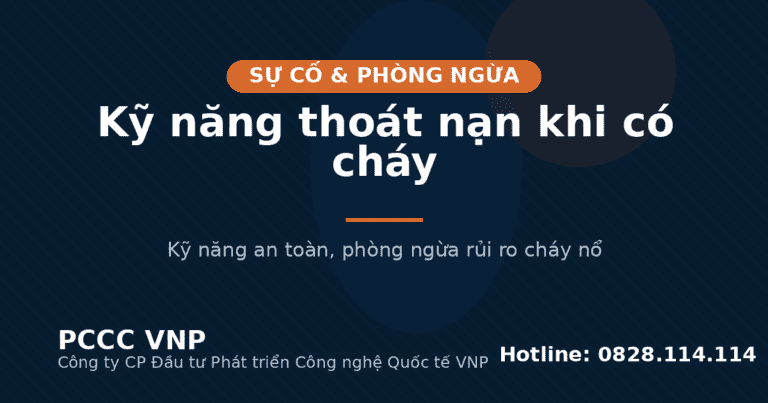 Kỹ năng thoát nạn khi có cháy